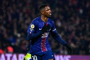 登贝莱攻破利物浦球门，是恩里克执教的巴黎在欧冠淘汰赛第50球